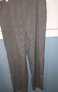 blue black white plaid pants size 10